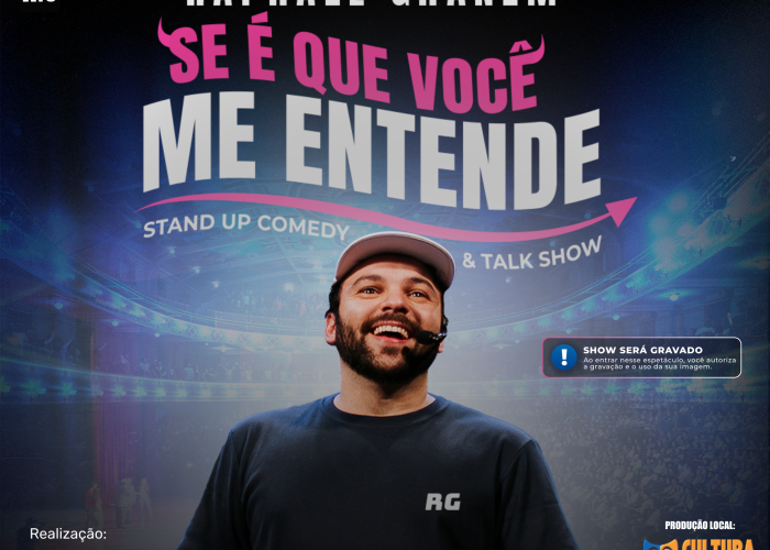Advocacia possui desconto no show “Se É Que Você Me Entende”, do comediante Raphael Ghanem