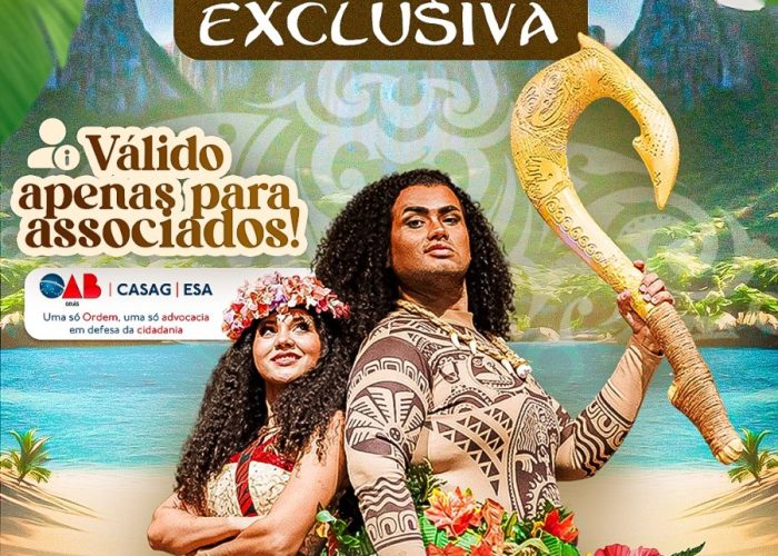 Advocacia possui descontos no espetáculo Moana – O Chamado