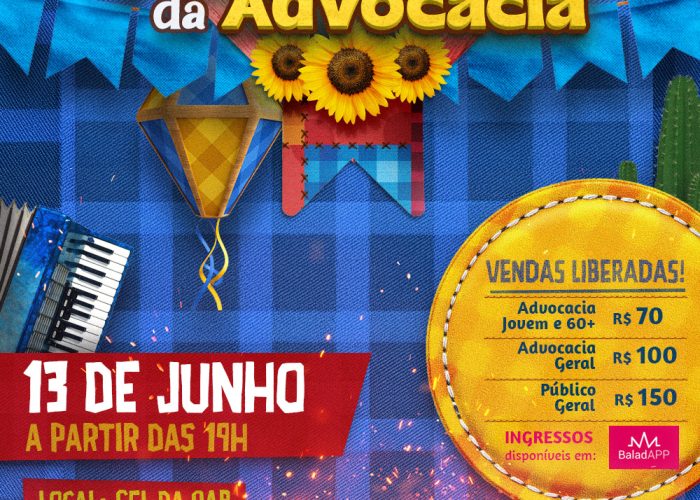 CASAG anuncia início das vendas para Arraiá da Advocacia 2025