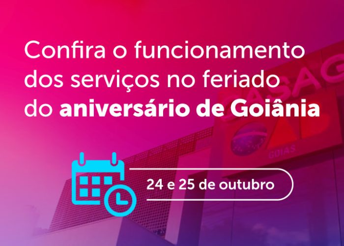 Confira o funcionamento do Centro de Excelência neste aniversário de Goiânia