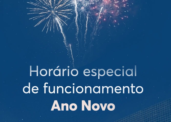 Confira o funcionamento do Centro de Excelência neste Ano Novo