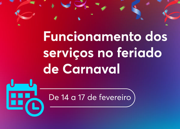 Confira o que abre e o que fecha no Centro de Excelência neste Carnaval