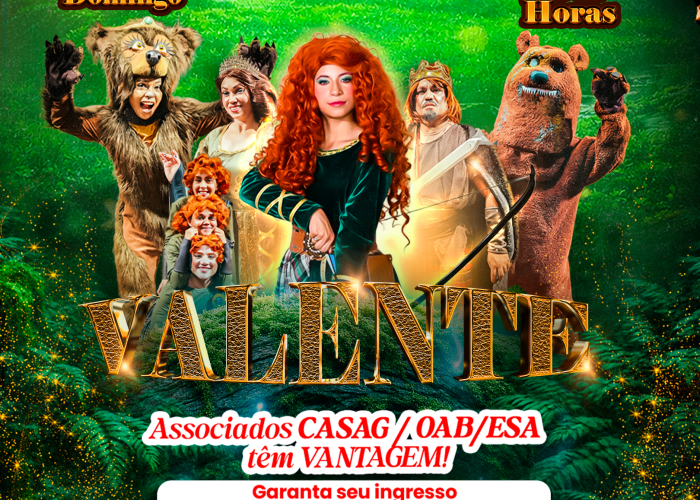 Casag e Companhia Carlos Moreira oferecem condições especiais para o espetáculo infantil “Valente”