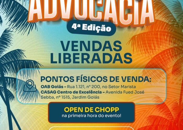 OAB E CASAG anunciam a abertura da venda de ingressos para a  4ª edição da Festa da Advocacia