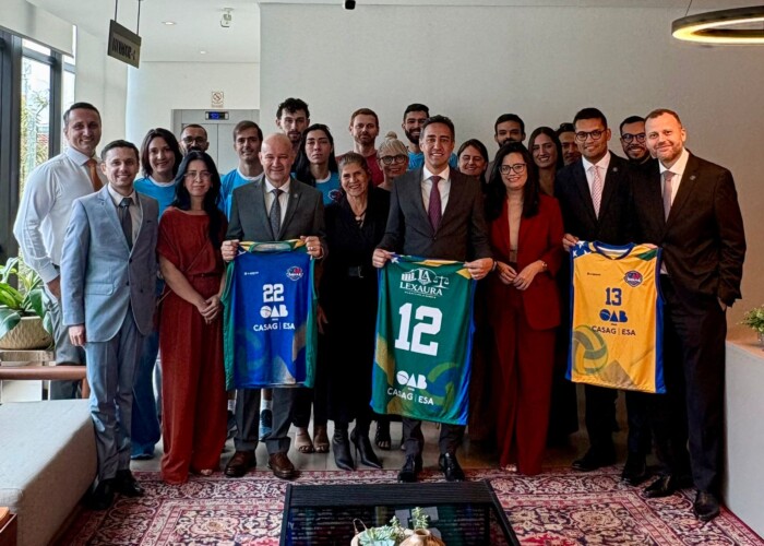 Diretoria da CASAG recebe equipe do Vôlei OAB CASAG em preparação para o 2º Campeonato Nacional da ALIVA