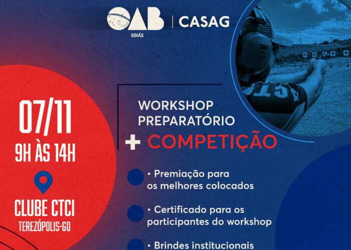 CASAG promove 1º Campeonato de Tiro Esportivo exclusivo para a advocacia goiana